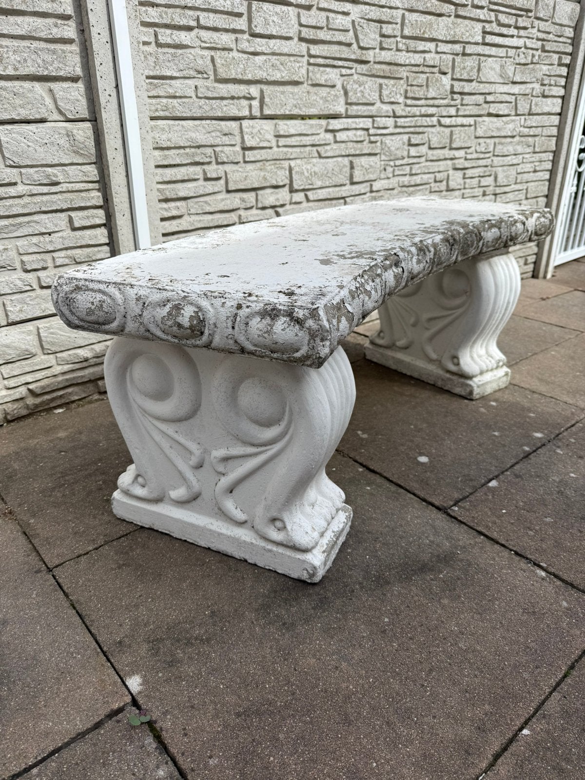 Mooi betonnen bankje.., Tuin en Terras, Ophalen, Gebruikt