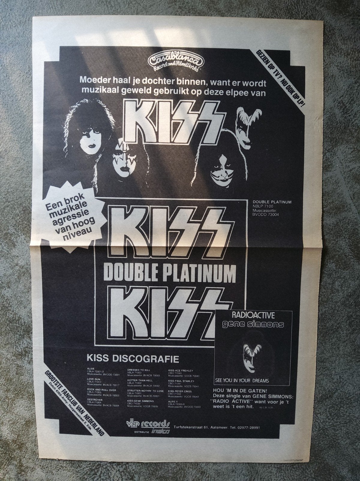 Kiss:  Promo Double Platinum, Verzamelen, Ophalen of Verzenden