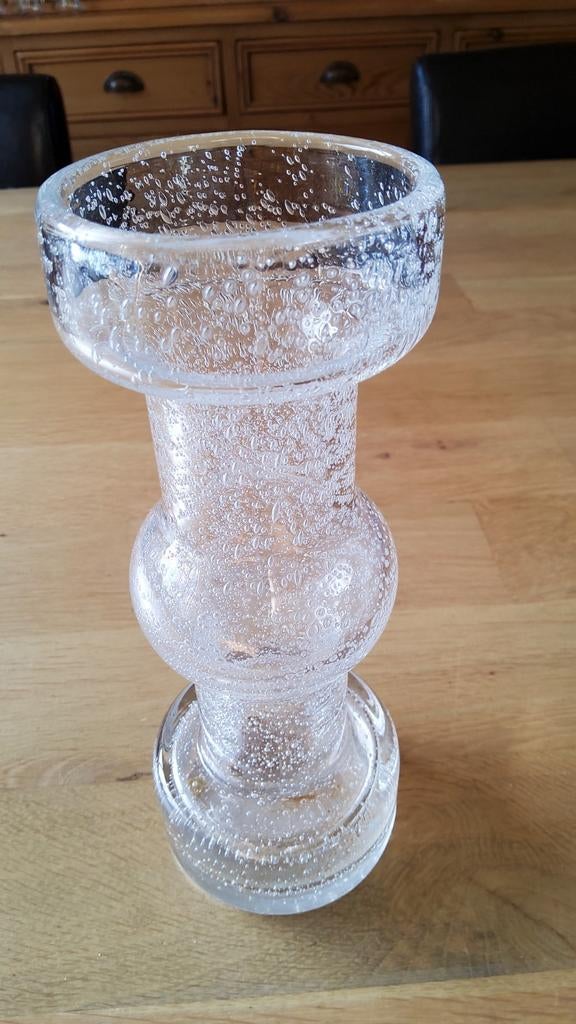 Oude retro vaas Air Bubbel glas Design Floris Meydam., Antiek en Kunst, Ophalen of Verzenden