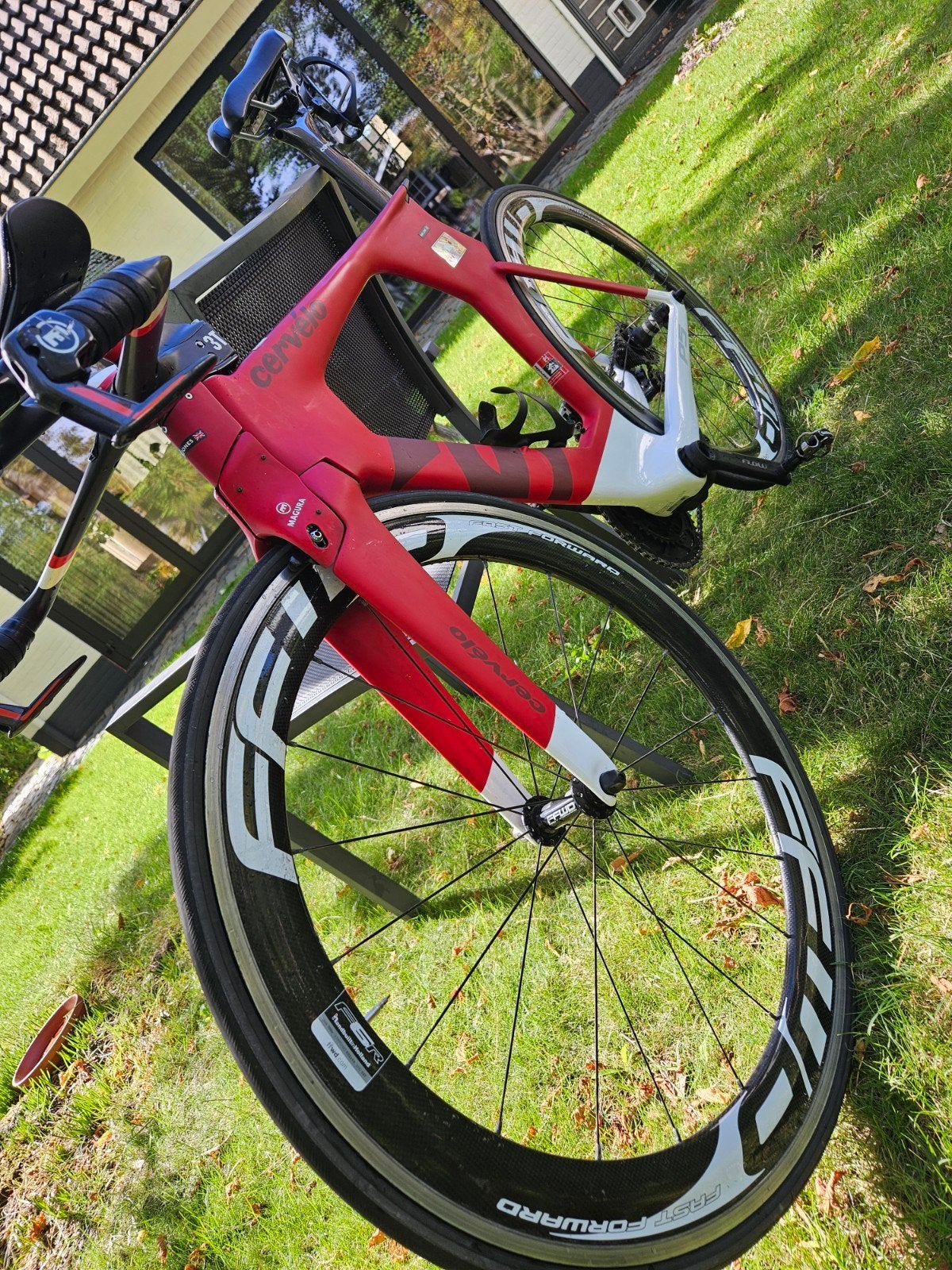Cervélo P5 Carbon Triathlon / Tijdritfiets – Dura-Ace Di2 –, Gebruikt, Carbon, Meer dan 20 versnellingen, 53 tot 57 cm
