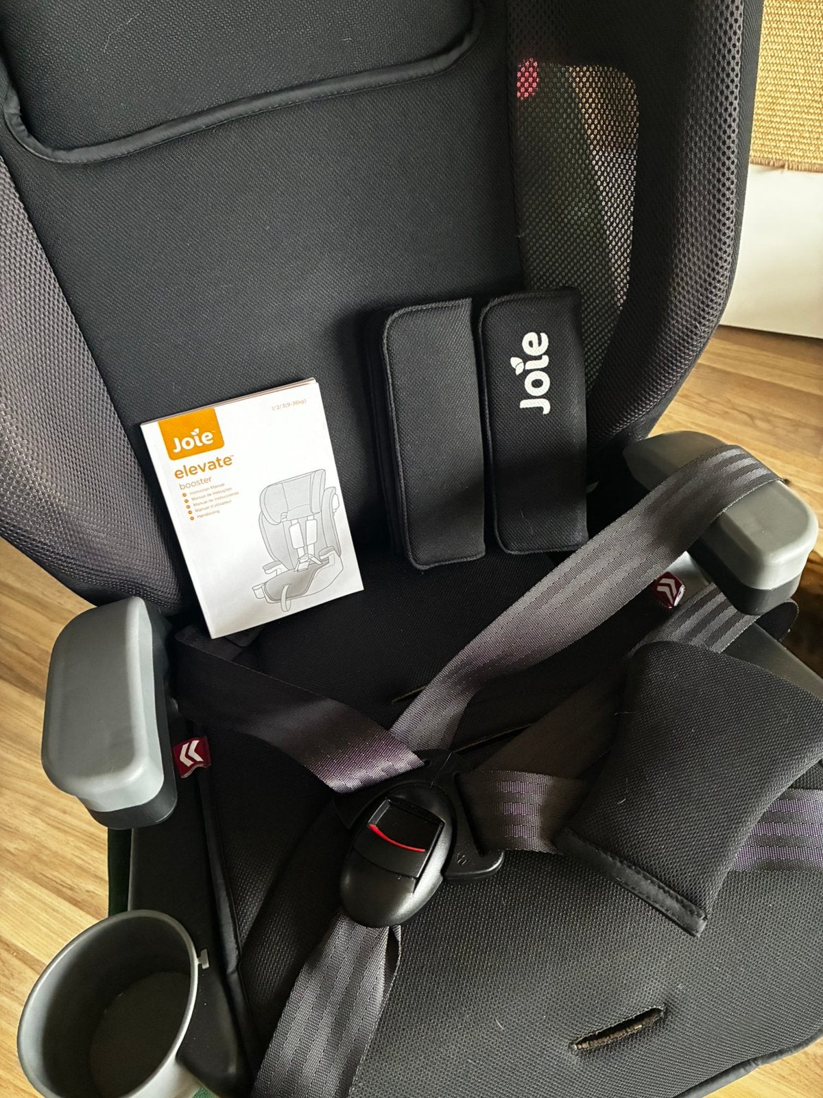 Joie Elevate Autostoel - Zwart (9-36kg), Zijbescherming, 9 t/m 36 kg, Ophalen, Overige merken