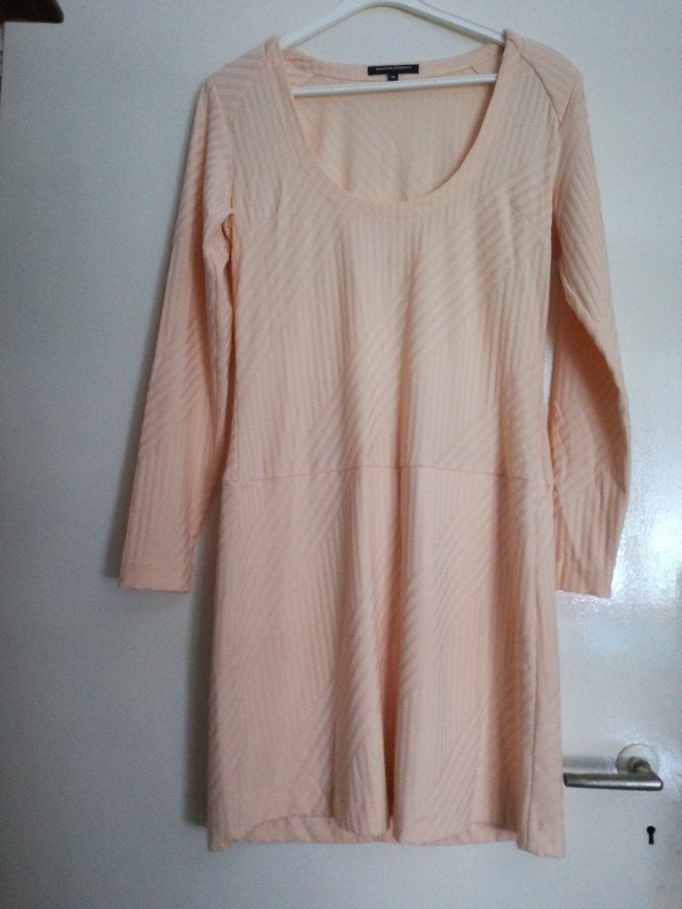 vrijwel nieuw MARLIES DEKKERS dikke jurk zalm roze beige M, Maat 38/40 (M), Verzenden, Zwart, Zo goed als nieuw