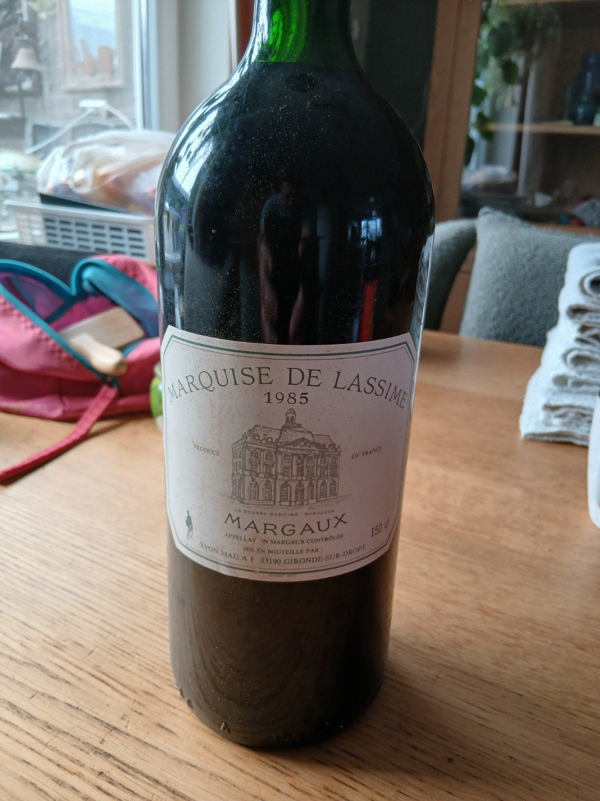 Marquise de Lassime Margaux 1985 - Vintage Rode Wijn, Ophalen of Verzenden, Frankrijk, Rode wijn