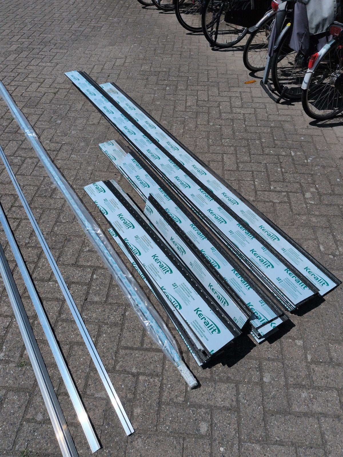 Keralit 143mm sponningdelen mon.groen+17 mm eindprofiel, Ophalen, Nieuw