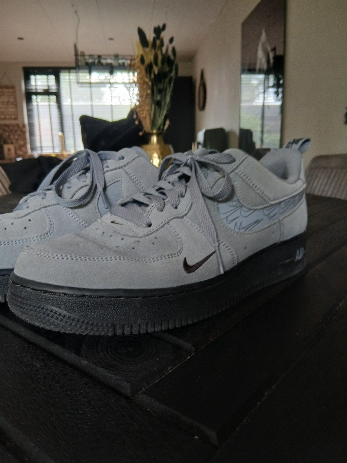 Nike Air Force 1 '07 LV8 - Grijs suède sneakers, Overige kleuren, Nike, Ophalen of Verzenden, Sneakers of Gympen
