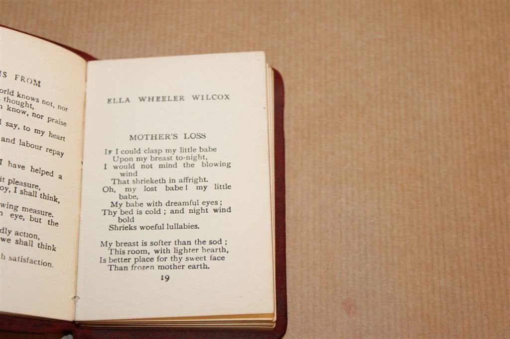 Poems of Reflection — Wilcox, Miniatuur Poëzie Antiek 1910, Ophalen of Verzenden