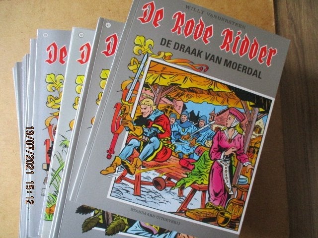 adv5115 rode ridder zilver, Eén stripboek, Ophalen, Gelezen