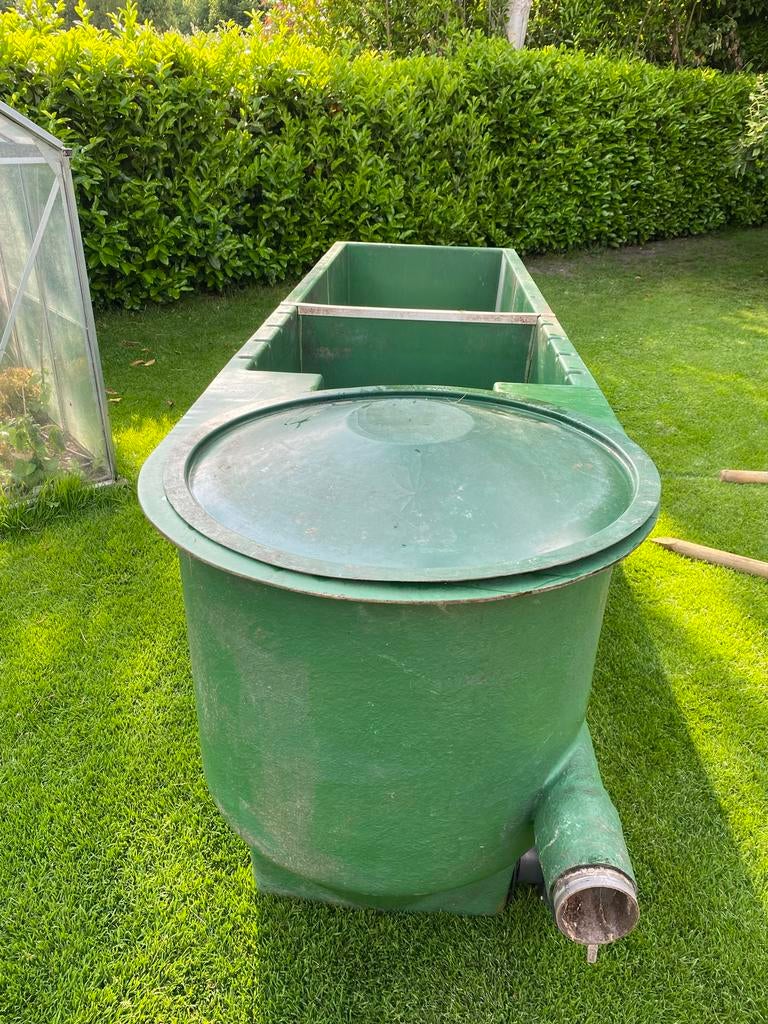 Groene vijverfilter, hoog, Ophalen of Verzenden, Gebruikt, Vijverfilter