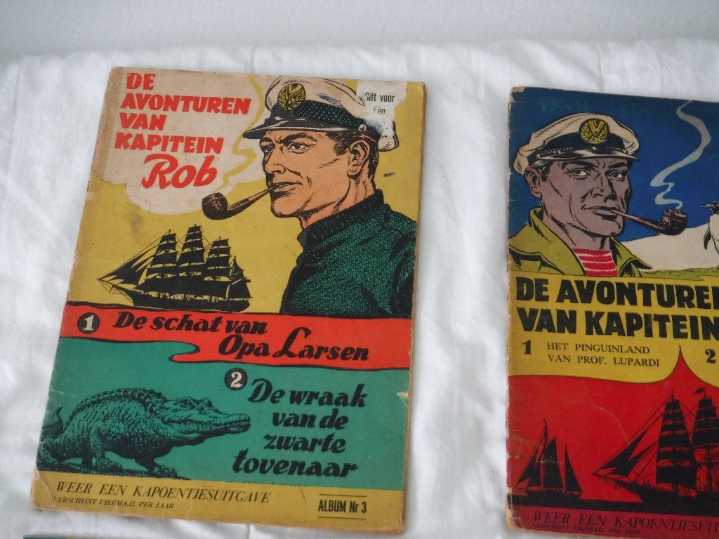 kaptein rob, Gelezen, Ophalen of Verzenden, Diversen, Meerdere stripboeken
