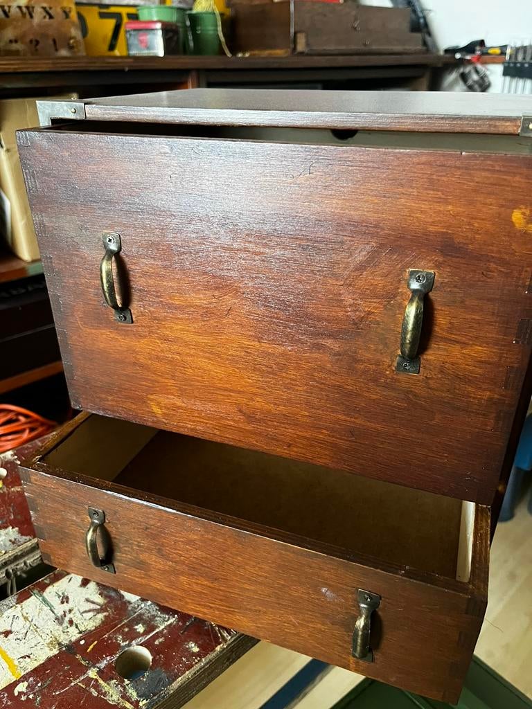 IKEA Moppe Ladekastje - Vintage Stijl 28x28,5x20,5, Huis en Inrichting, Minder dan 50 cm, Gebruikt, 1 of 2 laden, Ophalen of Verzenden