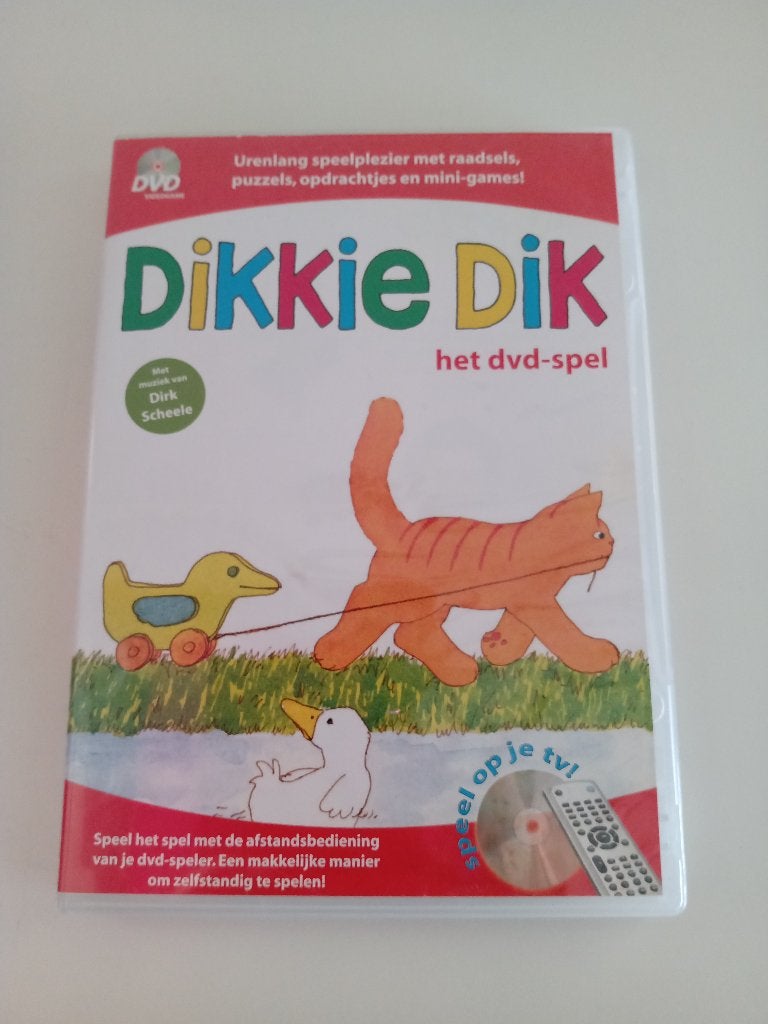DVD van DIKKIE DIK het dvd-spel, Alle leeftijden, Ophalen of Verzenden, Gebruikt, Educatief