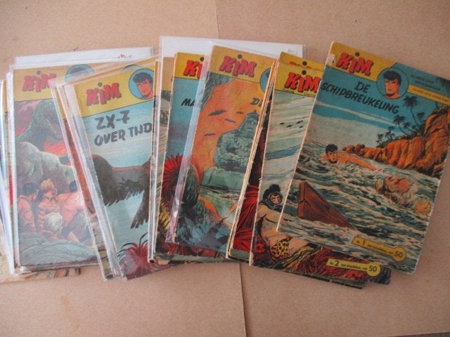 w0505 kim 32x, Meerdere stripboeken, Ophalen, Gelezen