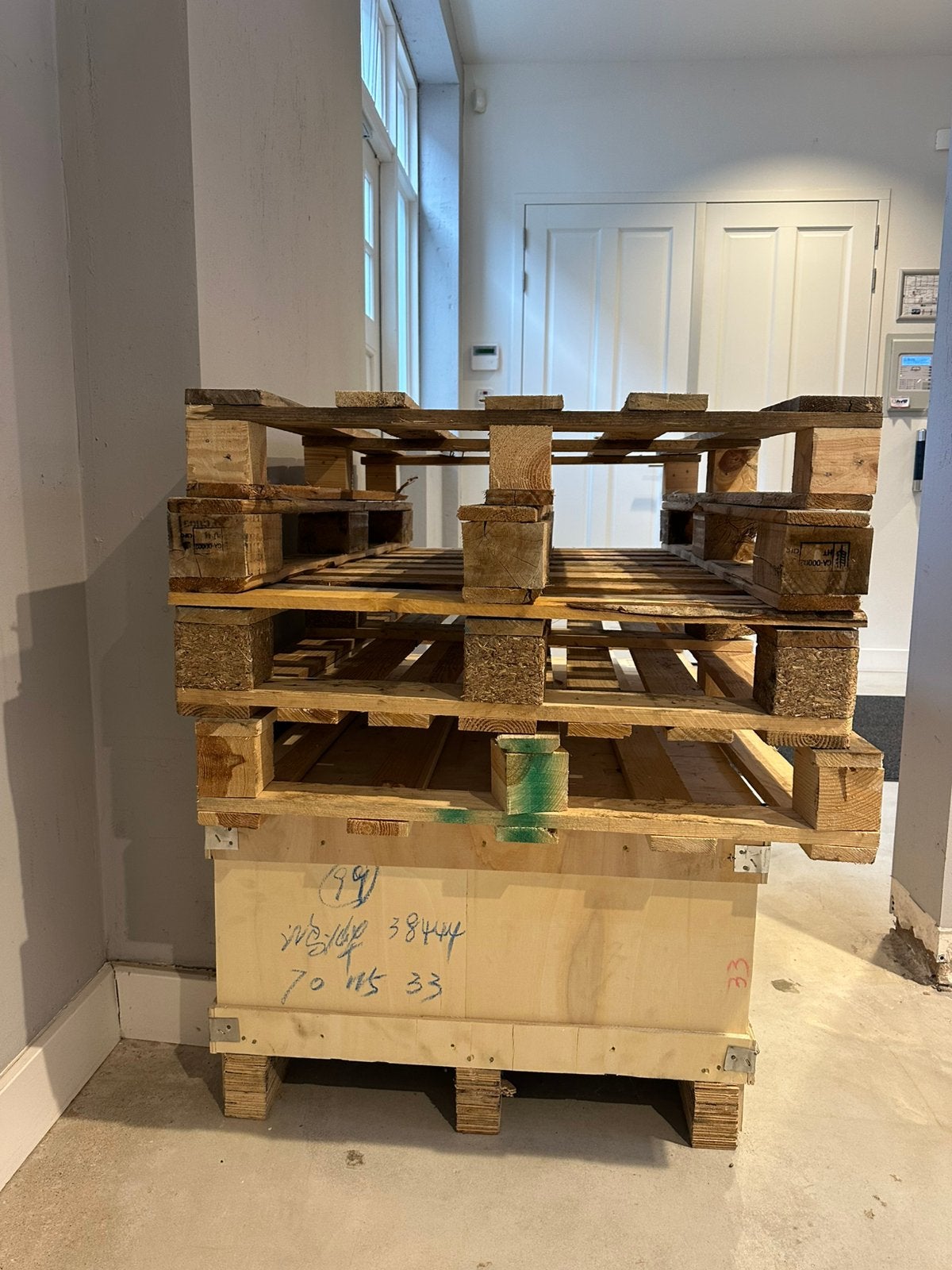 Houten pallets, Ophalen, Zo goed als nieuw, 50 mm of meer, Pallet