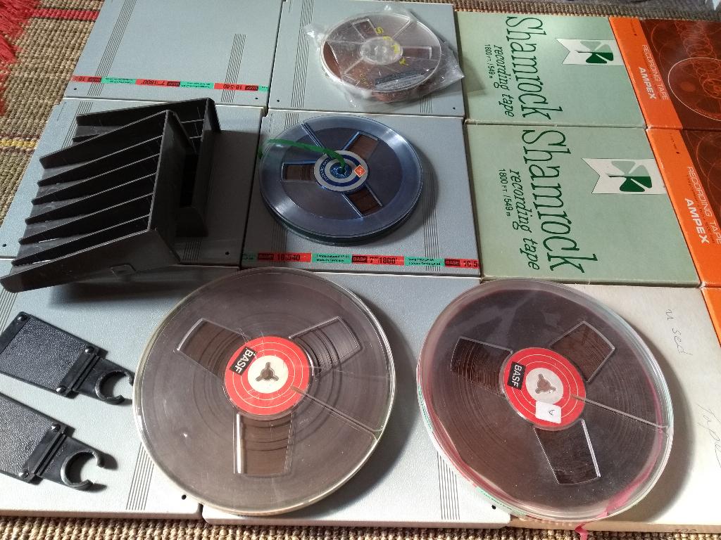 bandrecorder banden BASF AMPEX SHAMROCK geluidsbanden 1/4, Ophalen of Verzenden, Bandrecorder