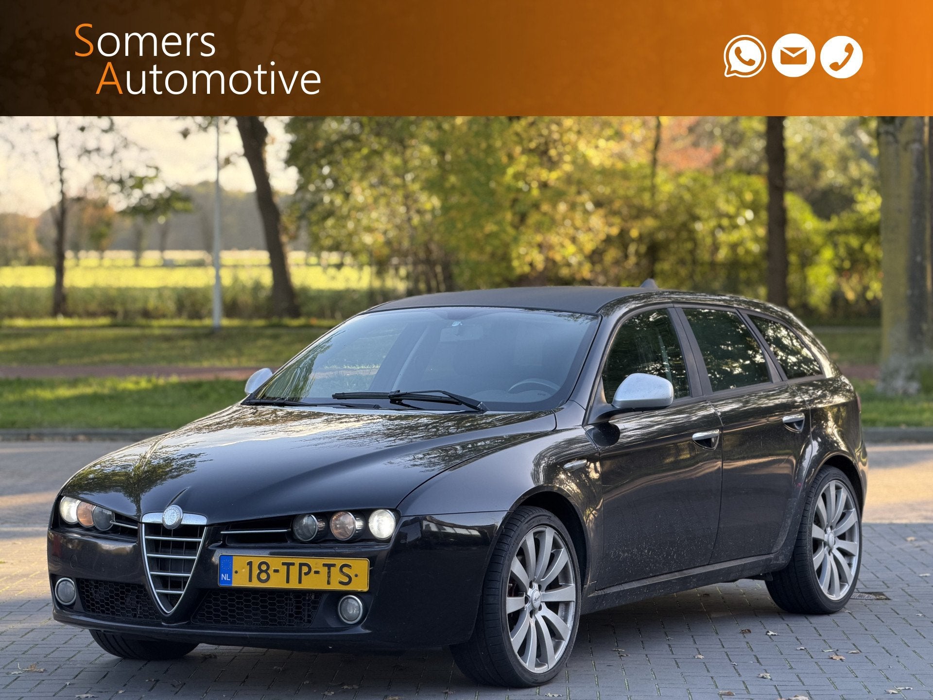 Alfa Romeo 159 Sportwagon 1.8 mpi Business | Camera | Climat, Auto's, Gebruikt, Zwart, 4 cilinders, 1796 cc