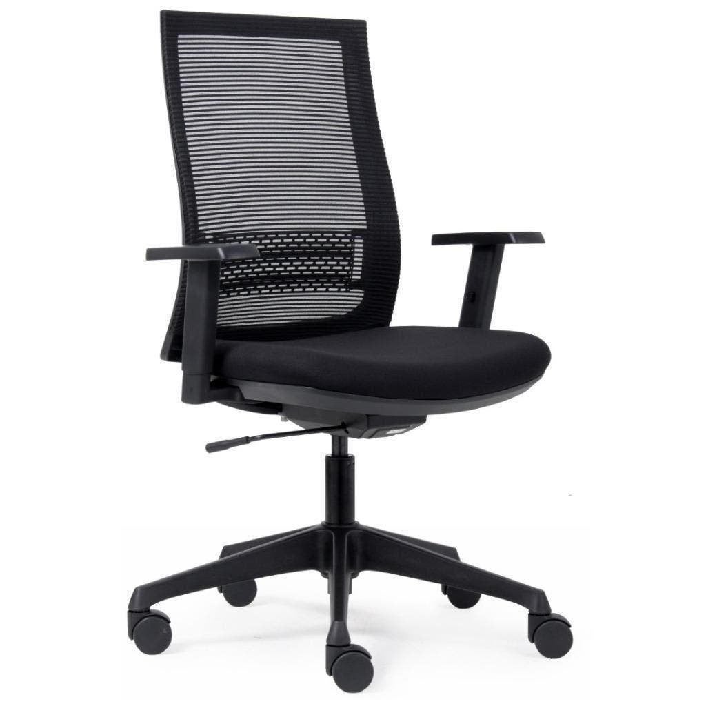 NIEUWE bureaustoel zwarte stof met net rugleuning instelbaar, Ophalen, Nieuw