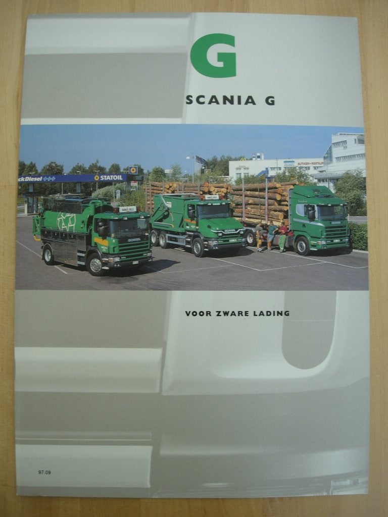 Scania 144G 124G 114G 94G Brochure 1997 – 144 124 114 94 G, Ophalen of Verzenden, Zo goed als nieuw, Overige merken, Scania