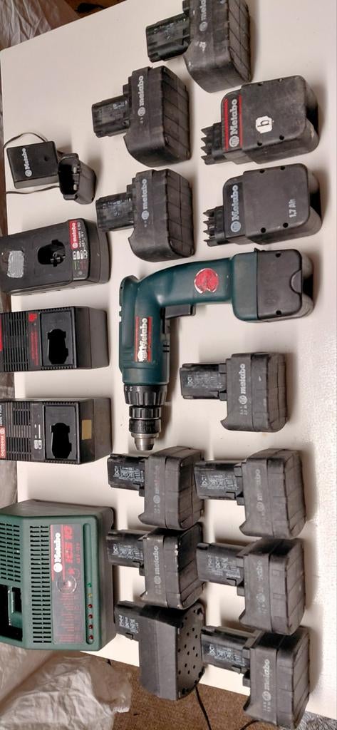 Div. Accu, batterij opladers, accuboormachine Metabo, Doe-het-zelf en Verbouw, Gereedschap | Boormachines, Ophalen of Verzenden