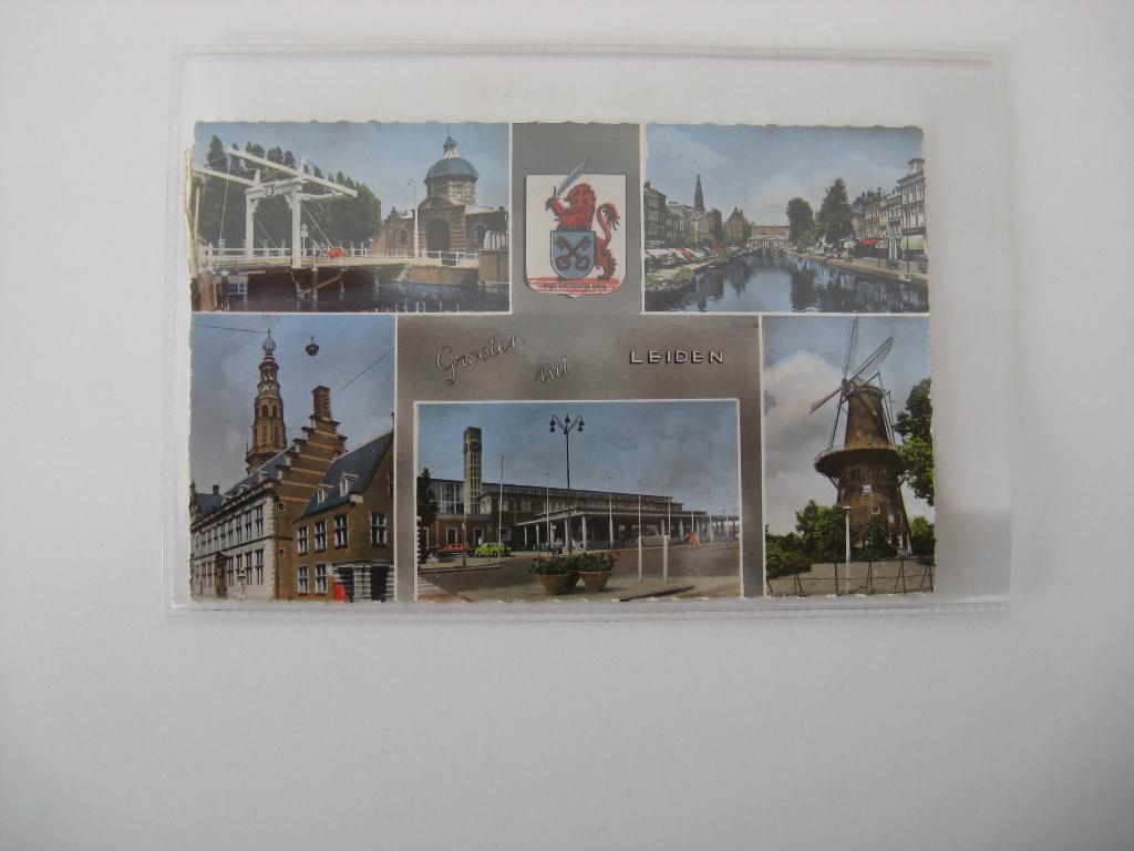Leiden 5 luik- botermarkt-station-molen de valk-morspoort, Ophalen of Verzenden, Voor 1920, Noord-Brabant