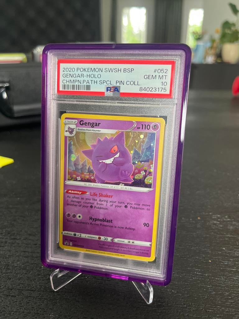 Gengar Holo PSA 10 Gem Mint Pokémon Kaart 2020 SWSH BSP, Hobby en Vrije tijd, Verzamelkaartspellen | Pokémon, Ophalen of Verzenden