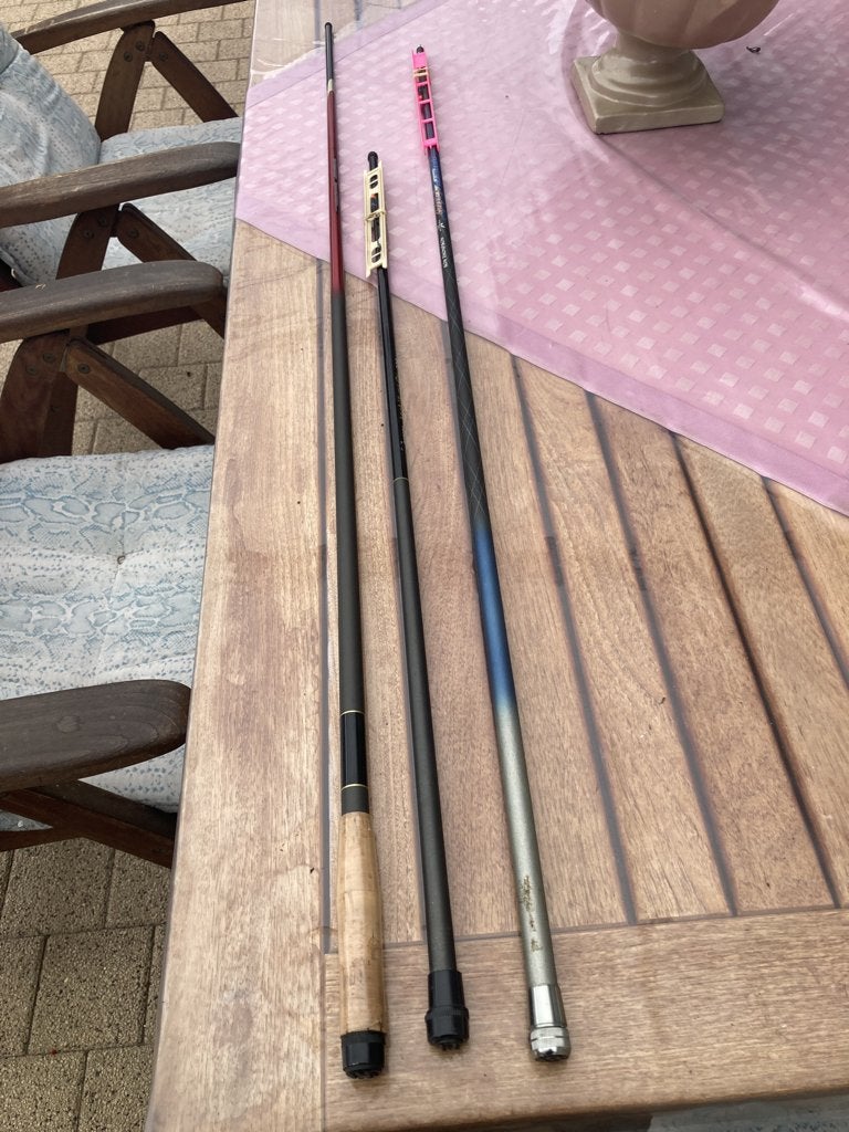Te Koop 3 Kleine Hengels SPEED FIRE 2 en 3 meter, Ophalen of Verzenden, Gebruikt, Werphengel