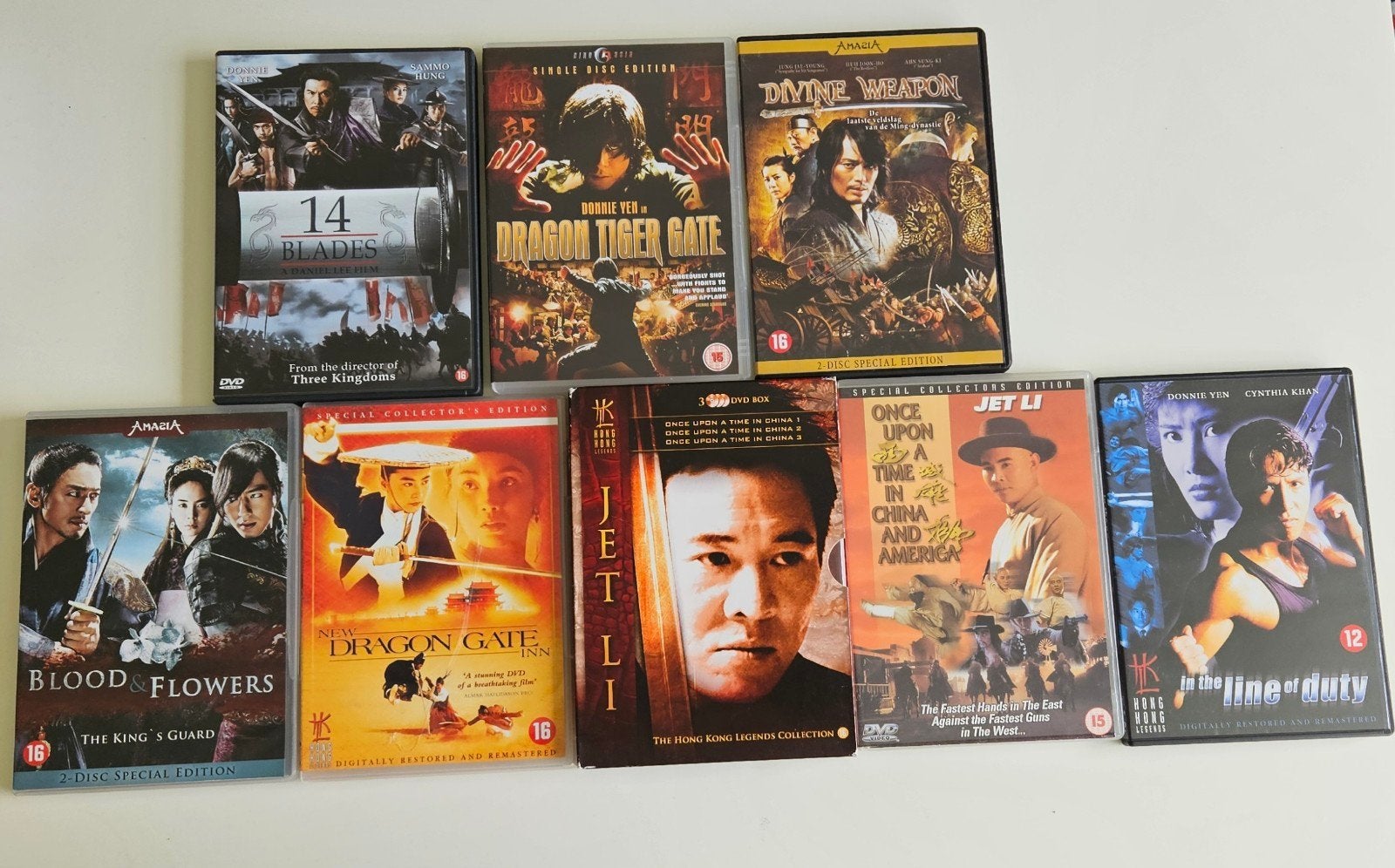 Grote collectie Aziatische martial arts films (DVD), Vanaf 16 jaar, Nederlands, Ophalen of Verzenden, Inclusief doosje