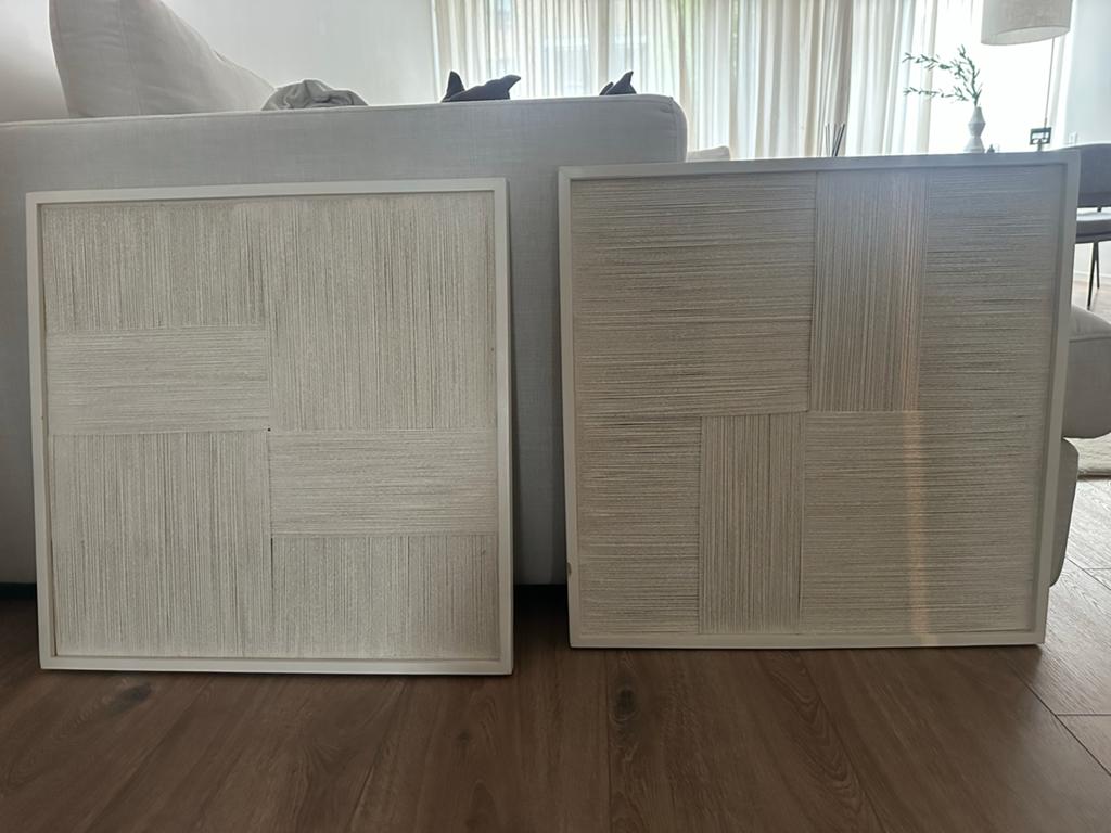 Set van 2 wanddecoraties met draadkunst By Boo, Ophalen, Zo goed als nieuw