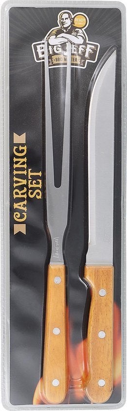 PARTIJ BIG JEFF BBQ SPATEL RVS 41CM HOUTEN HANDVAT, ., Nieuw, Ophalen of Verzenden, .