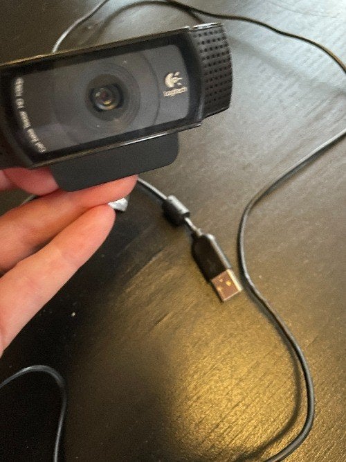 Logitech webcam – USB – Werkend, Computers en Software, Webcams, Ophalen, Gebruikt, Bedraad, Logitech Logi
