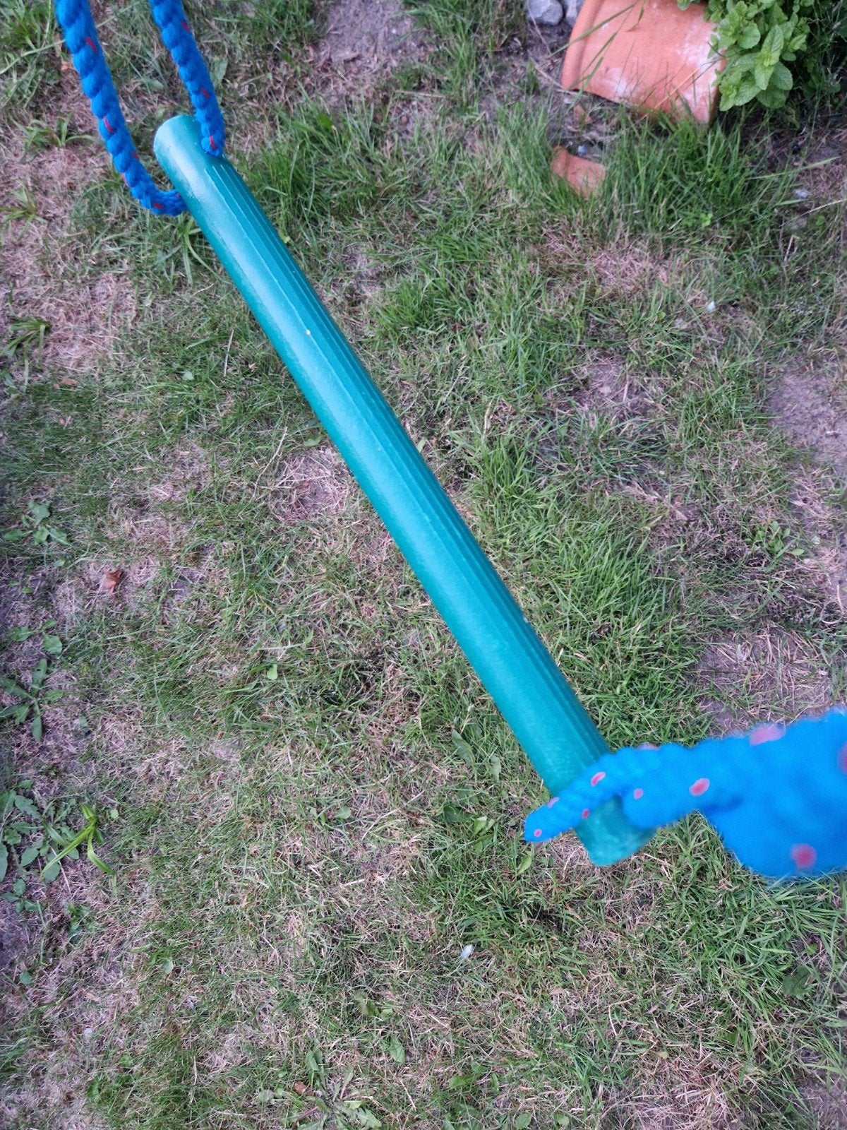 Trapeze schommel blauw groen als nieuw, Ophalen of Verzenden, Zo goed als nieuw, Overige typen