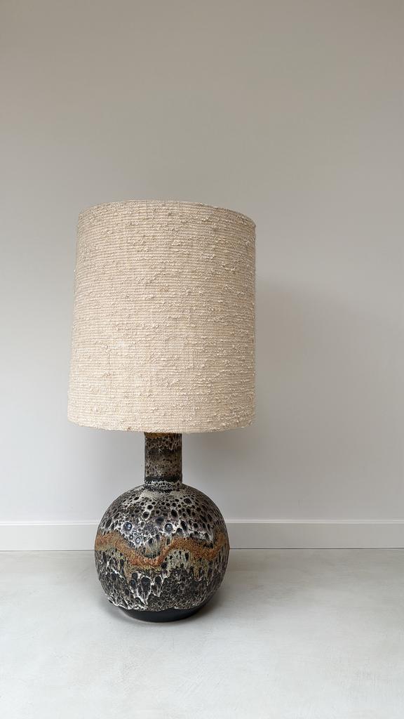 Vintage fat lava keramieken lamp, Huis en Inrichting, Lampen | Vloerlampen, Ophalen, Overige materialen, Vintage, Zo goed als nieuw