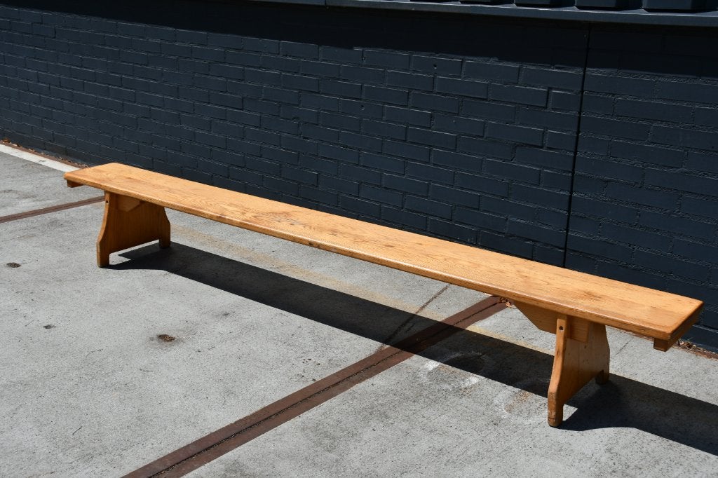 Originele vintage houten gymbank – tv-meubel of plantenbank, Antiek en Kunst, Ophalen