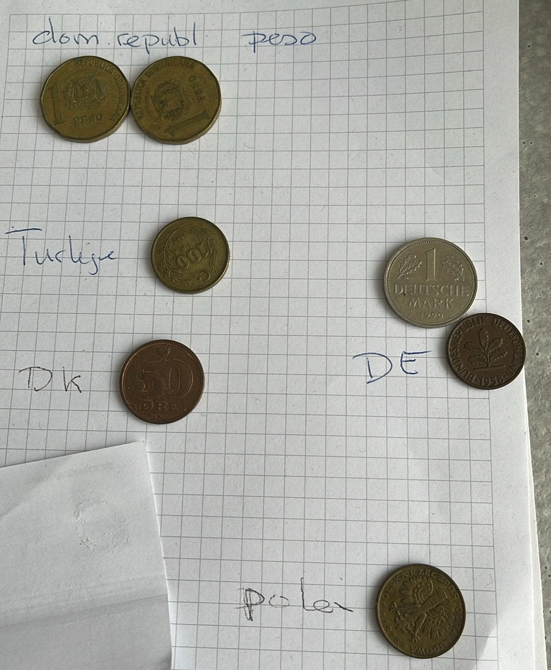 Enkele losse diverse munten, Ophalen, Munten en Bankbiljetten