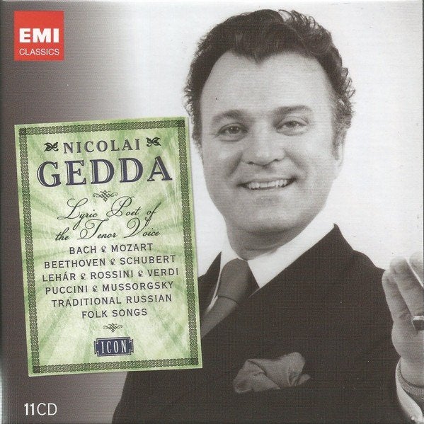 NICOLAI GEDDA Icon 11 - CD BOX EMI NIEUWSTAAT, Ophalen of Verzenden, Romantiek, Zo goed als nieuw, Vocaal