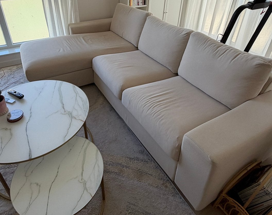 Ikea Vimle bank 2 zits + longue element, Ophalen, Zo goed als nieuw