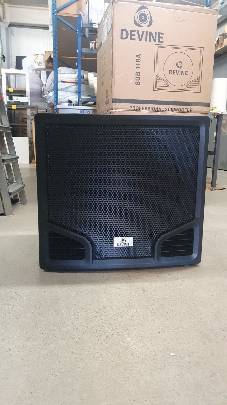 2x Devine SUB 118A Professionele Subwoofer, Subwoofer, Nieuw, Geschikt voor surround/home cinema, Ophalen