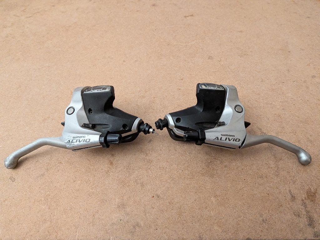 mtb rem&versnelling set shimano, Overige merken, Gebruikt, 45 tot 49 cm, Ophalen of Verzenden