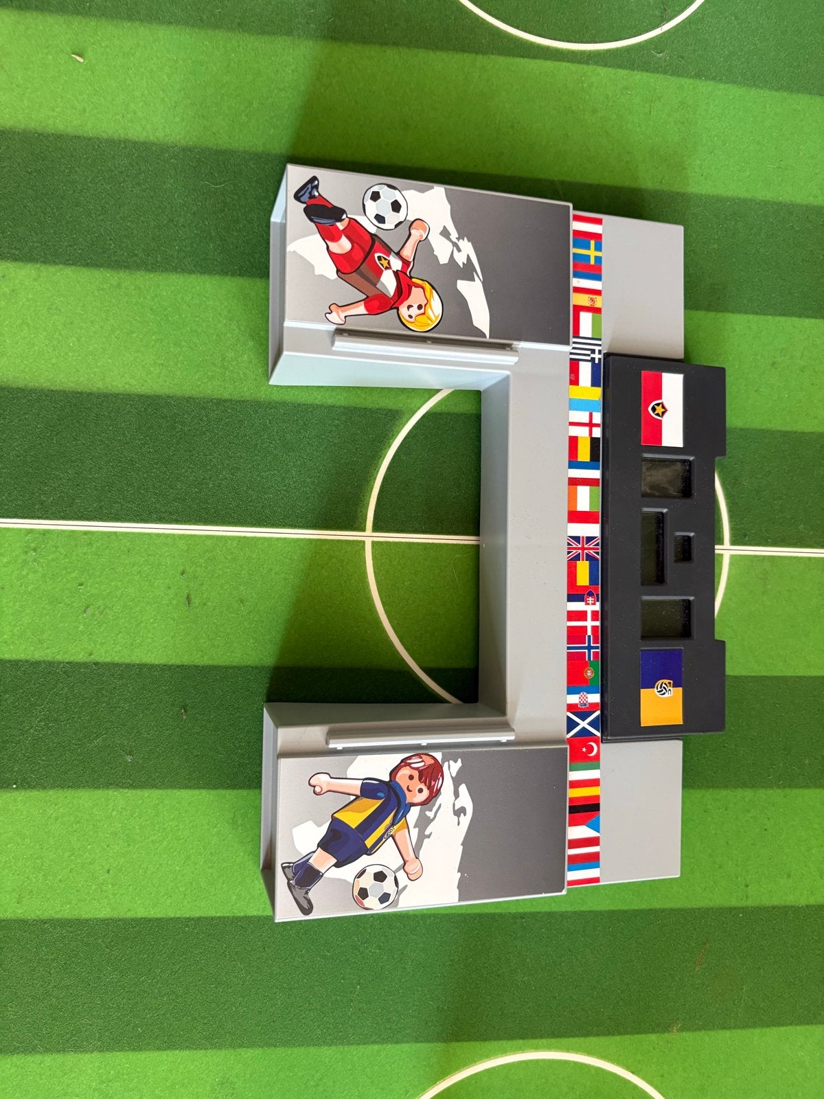 Playmobil Voetbalveld - Compleet met spelers en scorebord, Ophalen, Gebruikt, Losse onderdelen, Overige typen