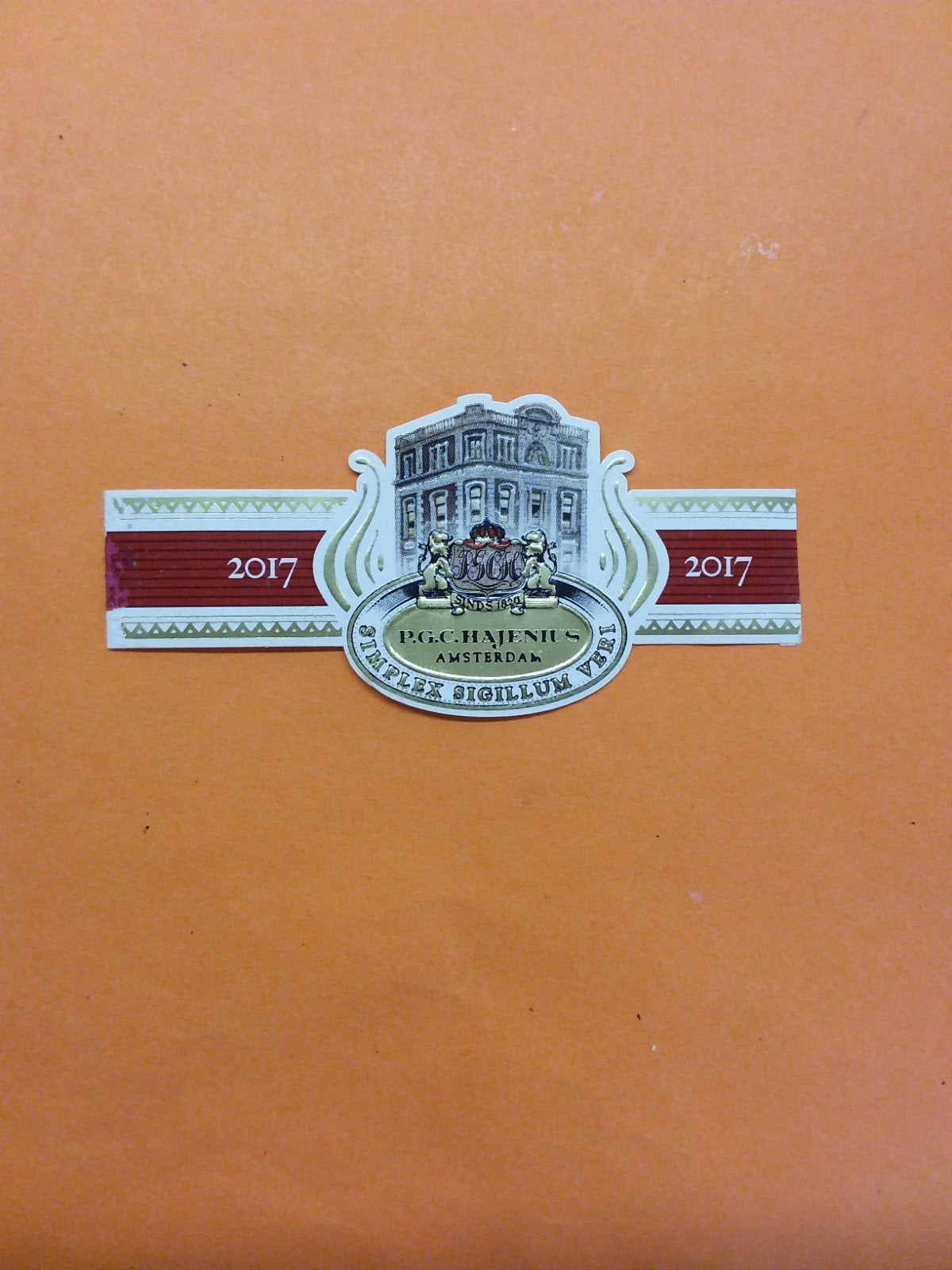j-heringa Sigarenbandjes Hajenius 18, Verzamelen, Ophalen of Verzenden, Zo goed als nieuw, Sigarenbandjes