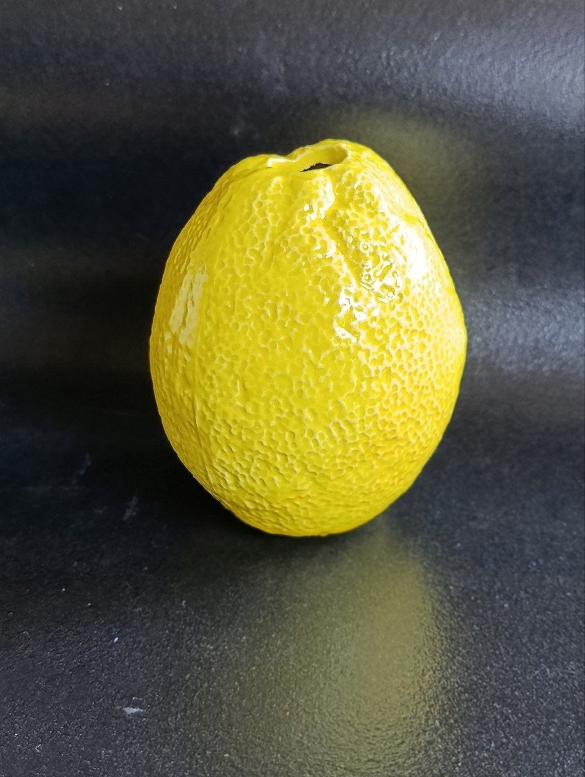 Des Pots citroenvaasje - citrusvaasje, Geel, Ophalen of Verzenden, Steen/keramiek, Geschikt voor droogbloemen