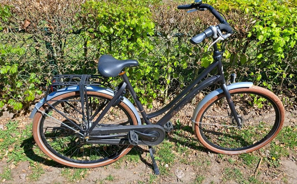 Cortina Roots Transportfiets – Matzwart – Topstaat!, Fietsen en Brommers, Fietsen | Dames | Moederfietsen, 56 cm of meer, Zo goed als nieuw