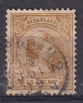 Nederland 1891 nr 39 Prinses Wilhelmina, Verzenden, Gestempeld, Koningshuis