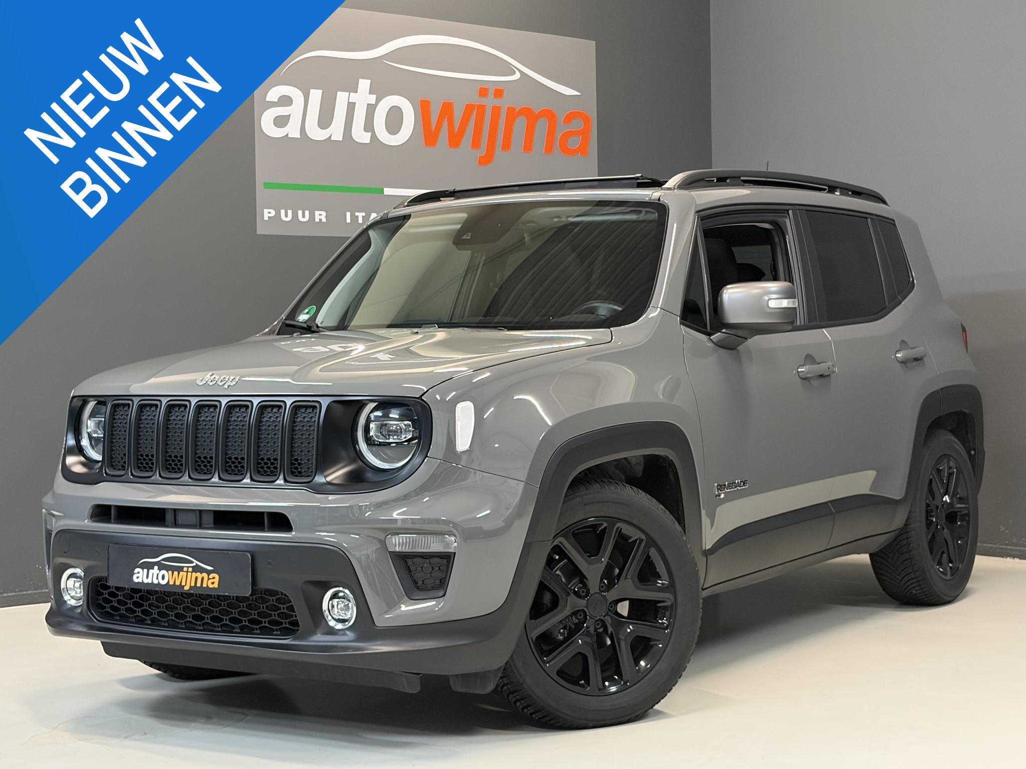 Jeep Renegade 1.0 T-GDI Limited Schuif/kanteldak, Black Line, Auto's, Voorwielaandrijving, Stof, Zwart, Bedrijf