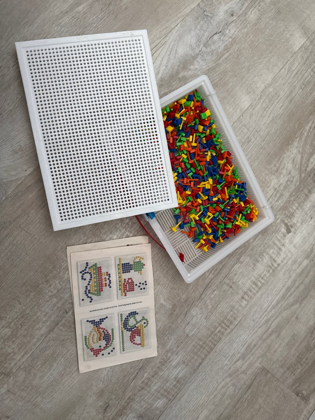 Vintage mozaïek steekspel met veel onderdelen, Ophalen of Verzenden, Gebruikt, Knutselen