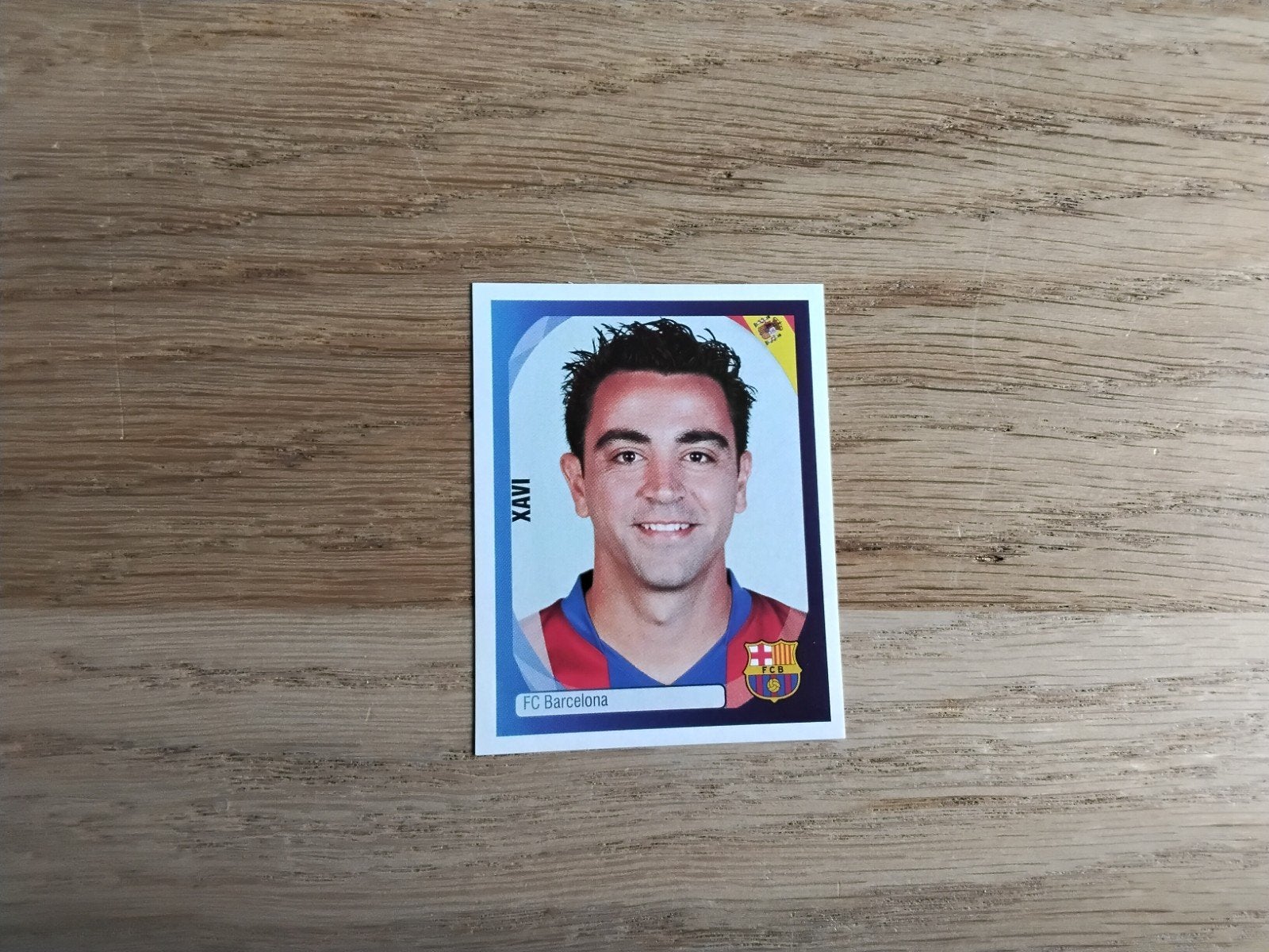 Panini sticker Xavi Hernández Champions League 2007/2008, Ophalen of Verzenden, Zo goed als nieuw, Buitenlandse clubs, Poster, Plaatje of Sticker