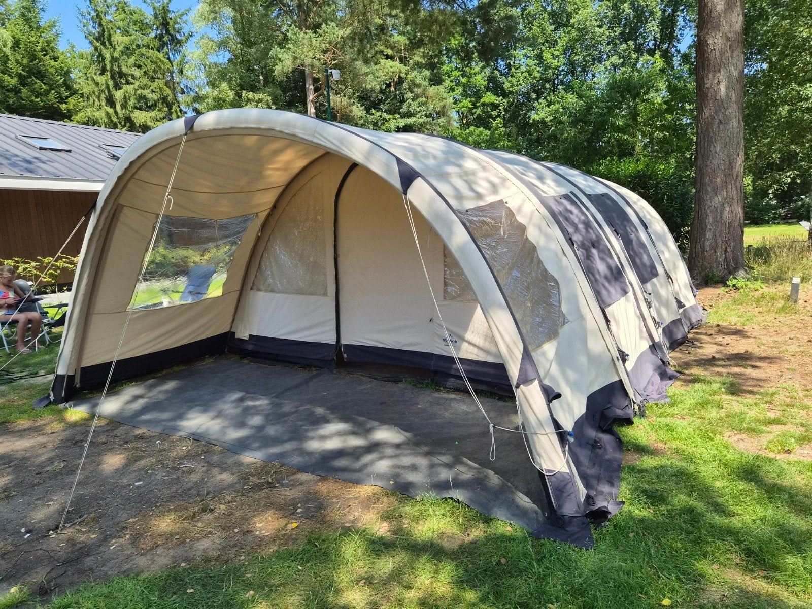 Miami easy air, opblaasbare tent, 6 personen., Caravans en Kamperen, Tenten, Ophalen, Gebruikt, Tot en met 6