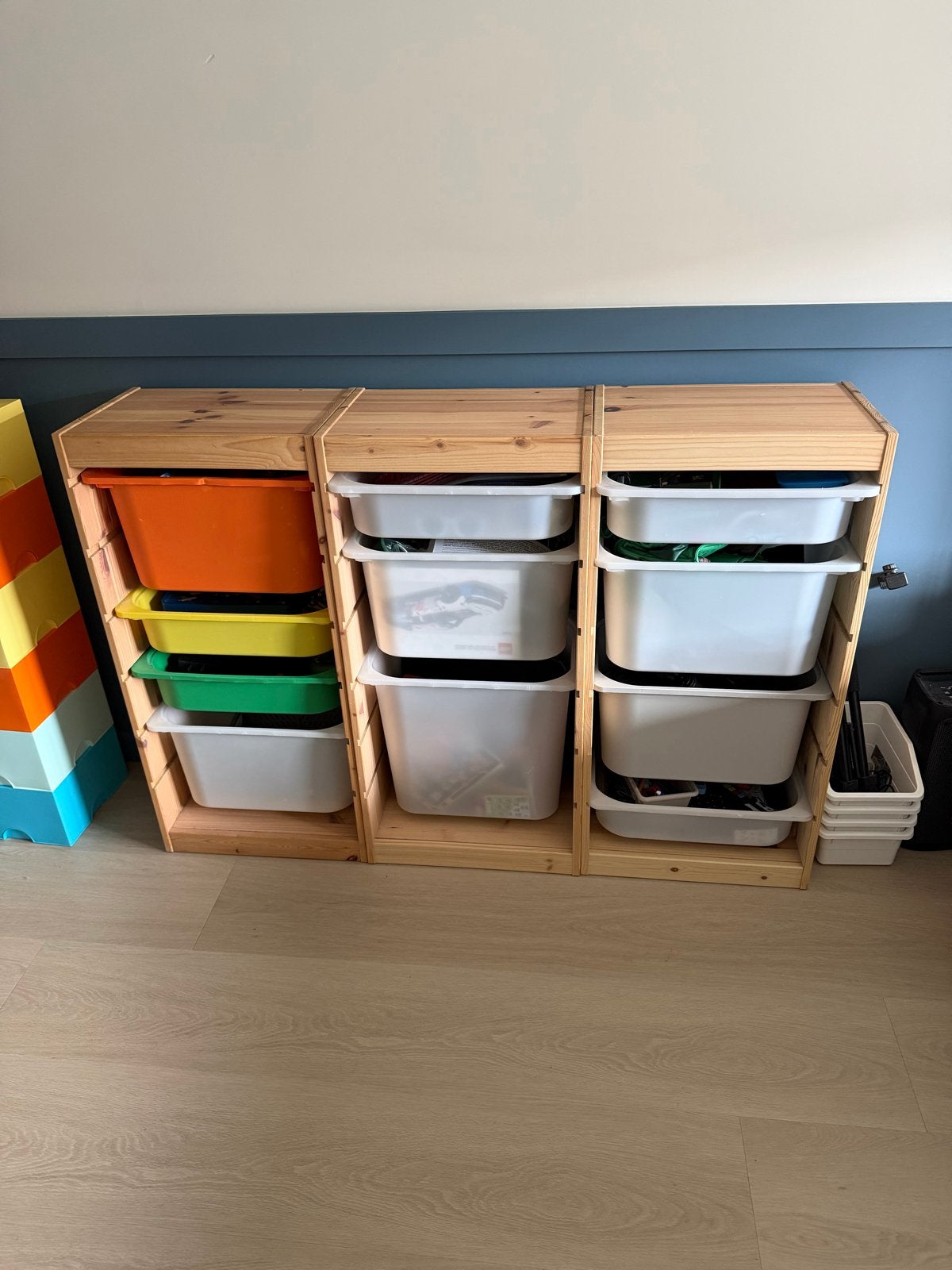 IKEA Trofast opbergcombinatie met 3 kasten en bakken, Ophalen, Gebruikt, Kast