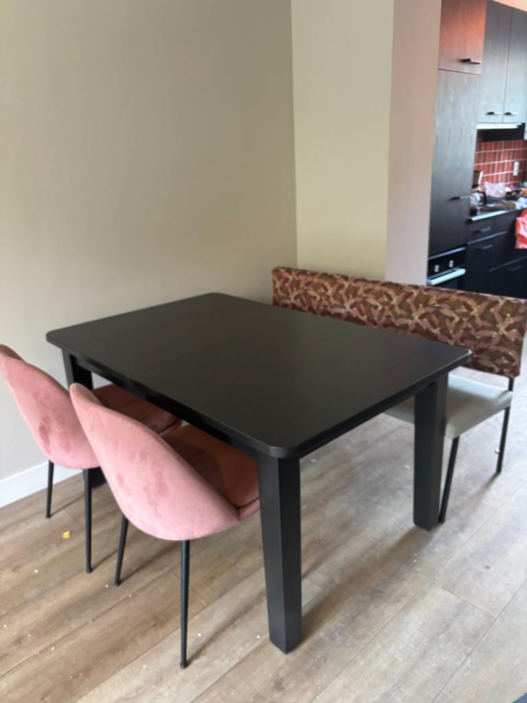 Uitschuiftafel - 150 - tafel uitschuifbaar. Eettafel, Ophalen, Zo goed als nieuw, Rond, 100 tot 150 cm