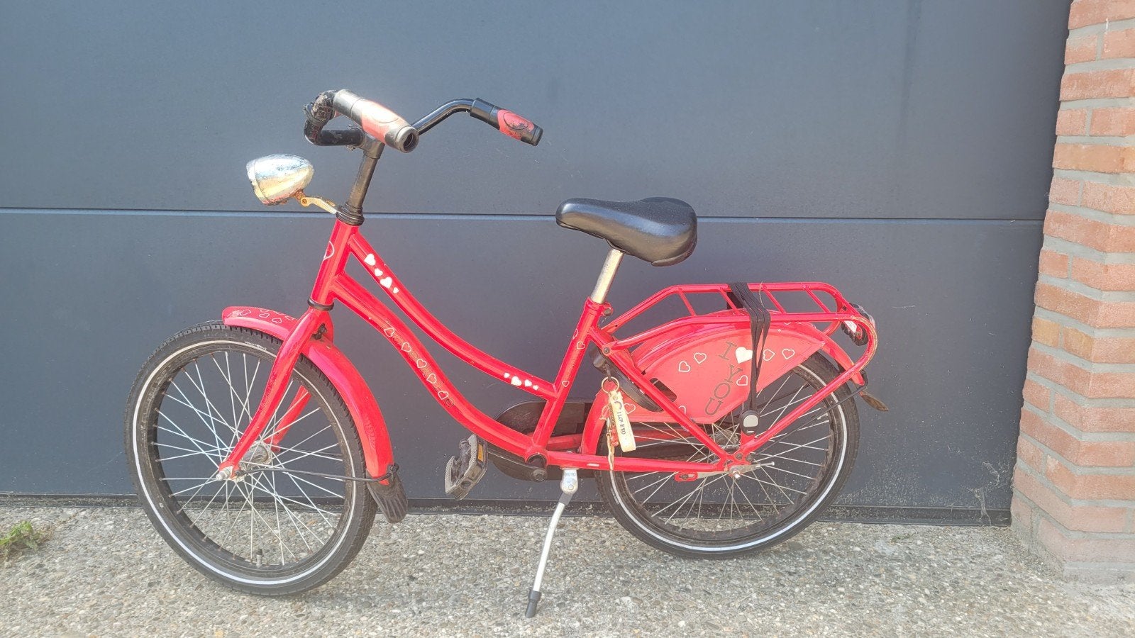 Rode kinderfiets 20 inch met terugtraprem, Ophalen, Terugtraprem, Gebruikt, Onbekend