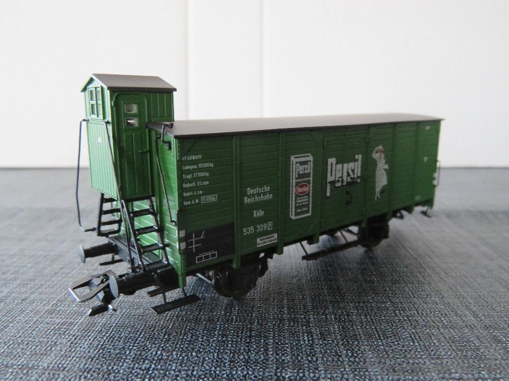 Brawa 49023 - Gedeckter Güterwagen G10 Persil, Overige merken, Wisselstroom, Ophalen of Verzenden, Nieuw